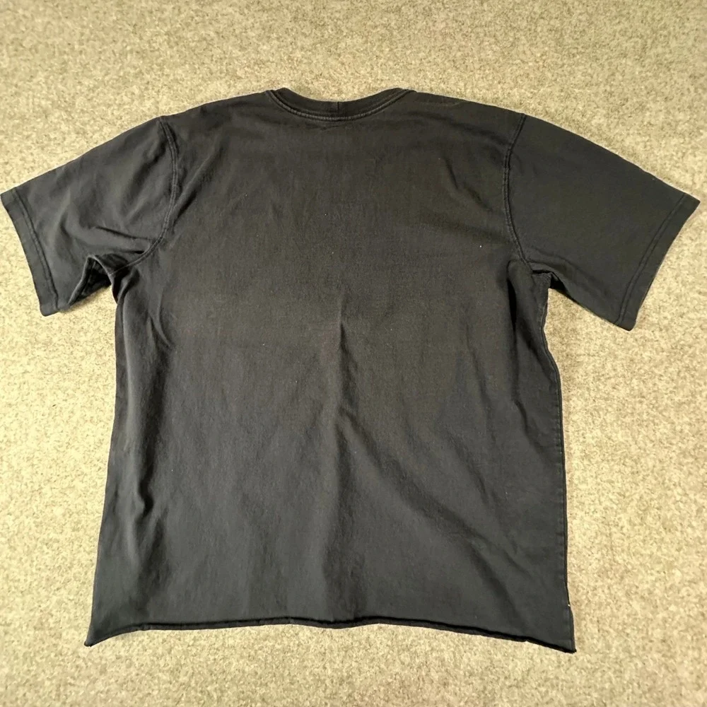 Carhartt Shrek Patch Pocket T Shirt XL Tall Black Mens Relaxed Fit Custom Sewn